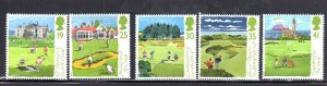 GREAT BRITAIN #1567-1571 1994 EDINBURGH GOLFERS MINT VF NH O.G