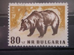 BULGARIA, 1958, used 80s, Brown bear  Scott 1008