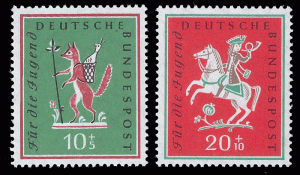 Germany FRG 1958 Sc. B360-61 Mi 286-87 **