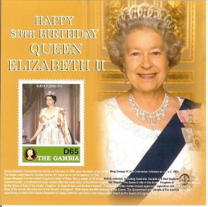 Queen Elizabeth II,  S/S 1 (GAMB06004)*