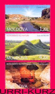 MOLDOVA 2012 Nature Monuments Attractions Mountains River Cave Cavern 3v 770-771