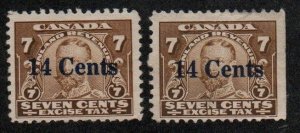 Canada Revenues Excise Tax FX26 & FX26a Mint no gum