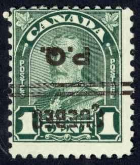 Canada Precancel Sc# 3-163b-I (Quebec, PQ) MNH 1930-1932 1¢ KGV Leaf Issue