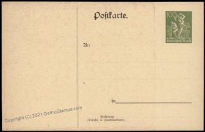 Germany 1922 Berlin Stamp Show Infla Private Ganzsachen Postal Card Cover G68554