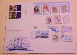 BERMUDA  5 DIFF. FDC 1970-1986  CACHET UNADDRESSED