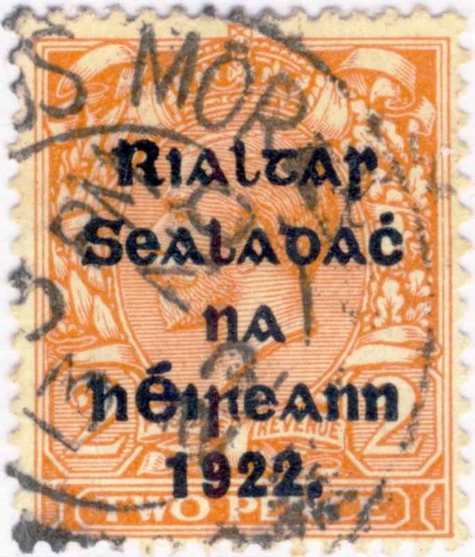 IRLANDE / IRELAND / EIRE - 1922  CEANANNUS MÓR  (Kells, Co. Meath) cds on SG34