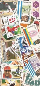 Baseball - Collection of 25 Different Stamps