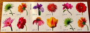 US 4185a Beautiful Blooms Complete Booklet of 20 41c 2007 Mint NH