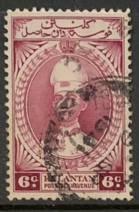 KELANTAN 1937 6c SG44 USED CAT £16