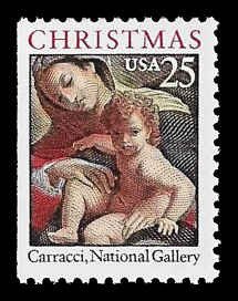 PCBstamps   US #2427 Bk Sgl 25c Christmas Madonna, MNH, (7)