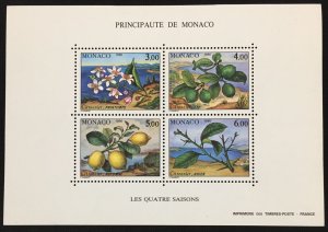 MONACO Fruit 4 sheets MNH (BLK28)