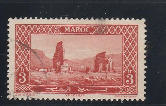 French Morocco  Scott#  113  Used  (1927 Roman Ruins)