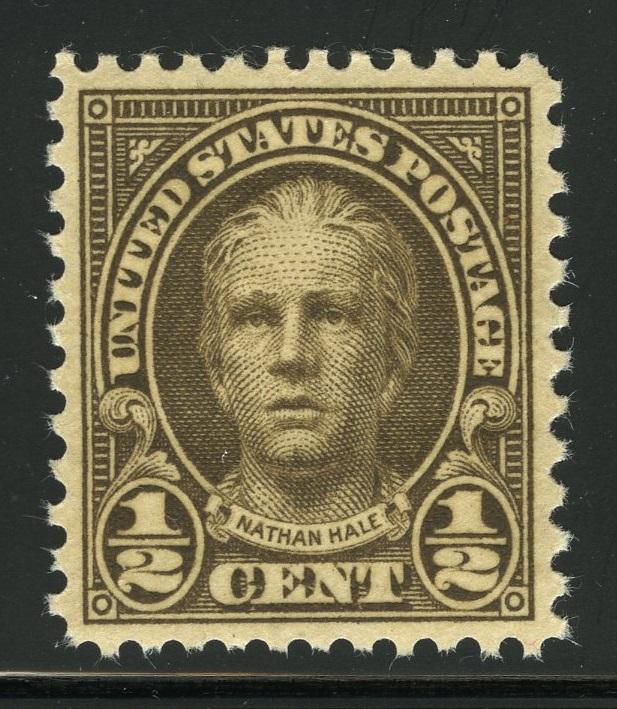 United States Scott #653 1/2¢ Nathan Hale MNH Original Gum Stamp