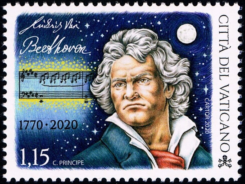 Vatican 2020 MNH Stamps Scott 1752 Beethoven Music Composer