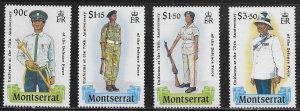 Montserrat Scott #'s 707 - 710 MNH