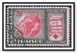 Guinea #C50 Airmail Red Cross CTOH