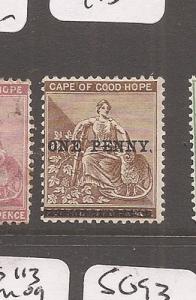 Cape of Good Hope SG 52 MOG (8avl)