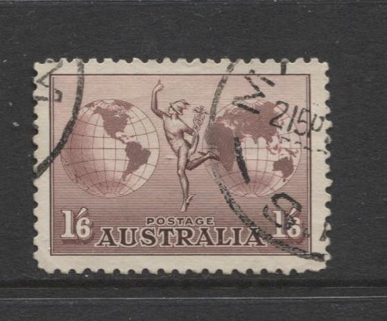 Australia - Scott C4 - Mercury & Hemispheres -1934 - Fine Used - 1/6p Stamp