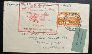 1931 Kingsland new Zealand First Christmas Flight Cover FFC To Auckland