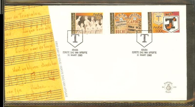 2003 - Aruba FDC E105 - 50 years De Trupialen [B11_105]