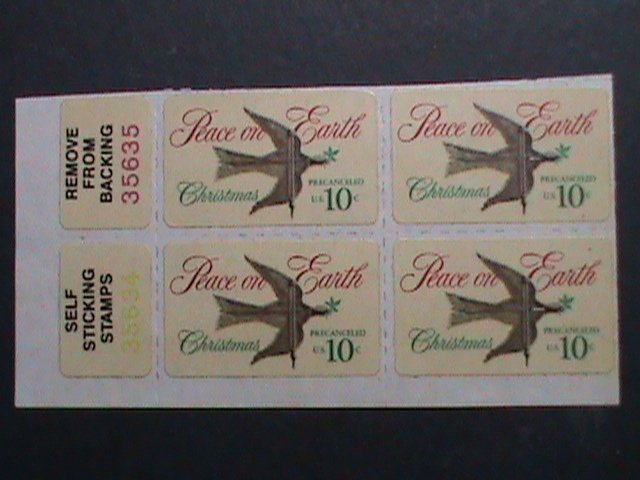 ​UNITED STATES-1974 -SC#1552 DIVE-WEATHER VANE IMPRINT PLATE BLOCK OF 4 MNH VF