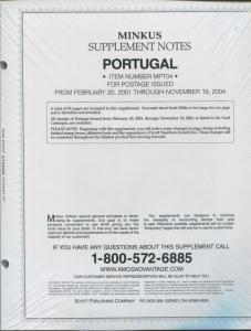 Minkus Postage Stamp Album Supplement Notes 2001-2004 Portugal #MPT014