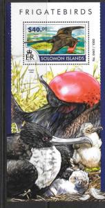 SOLOMON ISLANDS 2015 FRIGATEBIRDS (2) MNH