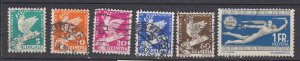 J40845 JL Stamps 1932 switzerland set used #210-5 birds