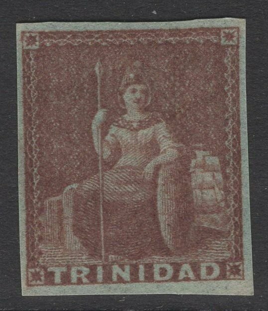 TRINIDAD SG7 1853 1d BROWNISH RED MTD MINT