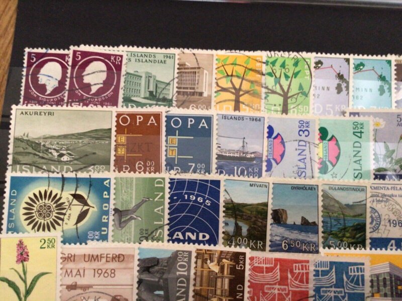 Iceland Island used  mixed stamps A12284