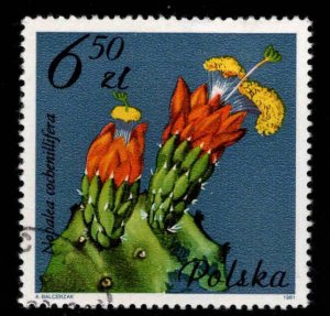 Poland Scott 2498 Used CTO Flower stamp