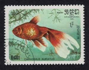 Kampuchea Veil-tailed goldfish Fish 1985 CTO SG#675