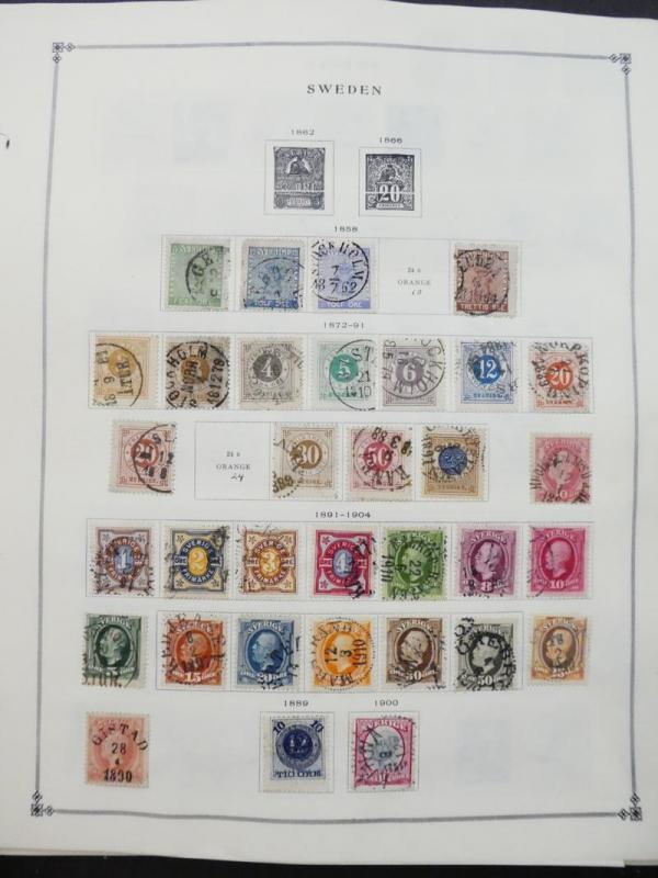 EDW1949SELL : SWEDEN Very clean Mint & Used collection on album pages. Cat