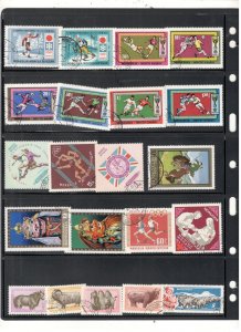 MONGOLIA COLLECTION ON STOCK SHEET MINT/USED