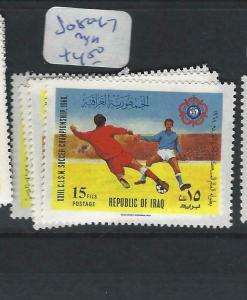 IRAQ   (P2803B) FOOTBALL   SG  804-7   MNH