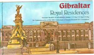 Gibraltar #368a Royal Residences MNH Booklet