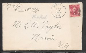 Just Fun Cover #319 on SENNETT N.Y. APR/30/1907 DPO Cancel (my4517)