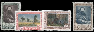 Russia #1230-1233 Cat$40, 1948 Shishkin, set of four, cancelled to order