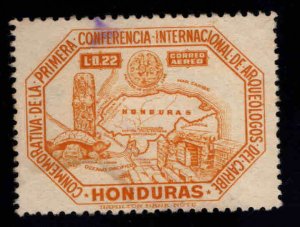 Honduras  Scott C165 Used 1947 Map Airmail stamp