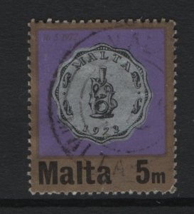 Malta   #441  used  1972  coins 5m