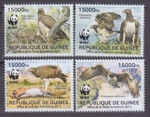 Guinea MNH 9865-8 Birds Of Prey 2013