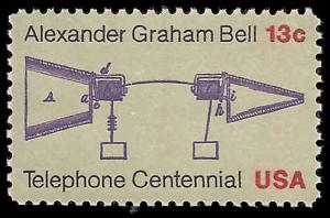 # 1683 MINT NEVER HINGED ALEXANDER GRAHAM BELL XF+