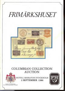 Frimarkshuset:    Columbian Collection Auction, Frimarksh...