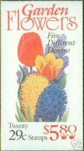 USA Scott 2764a Garden Flower Booklet BC90 CV $12.00