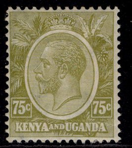 KENYA and UGANDA GV SG86, 75c olive, M MINT. Cat £11.