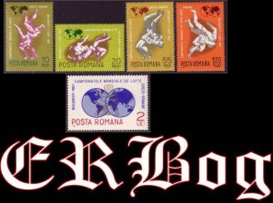 Romania STAMPS 1967 World Championships wrestling MNH POST