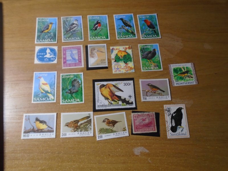 Birds  #  18  used / MNH