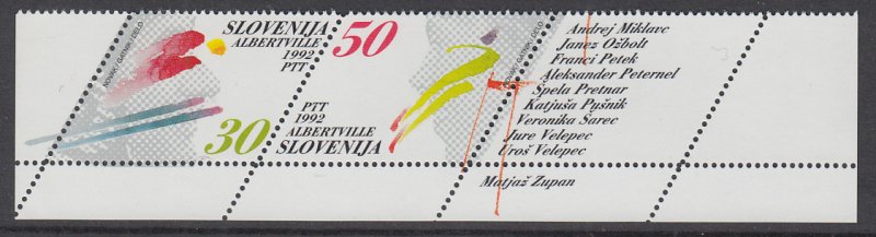 Slovenia 134 Winter Olympics MNH VF