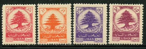 Lebanon 1950 Cedar & Aqueduct set Sc# 234-42 mint