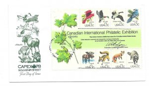 1757 CAPEX  '78 Souvenir Sheet Artmaster FDC